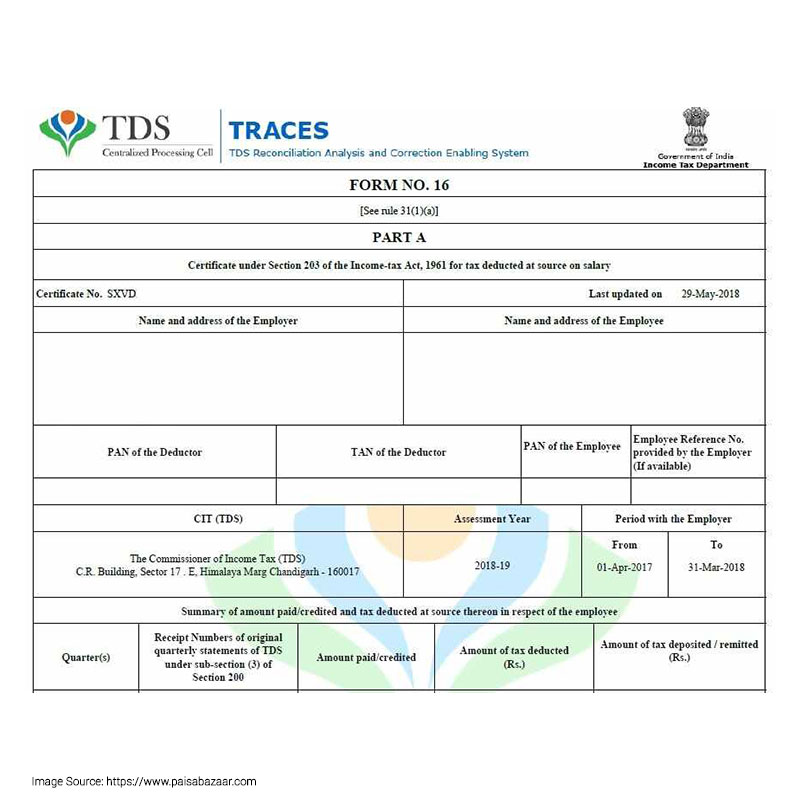 A Sample Form 16 A